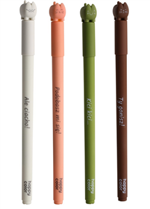 Długopis żelowy HAPPY COLOR niebieski Feelingi Fat Cats