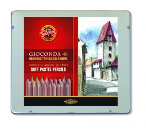 Pastele suche w drewnie 48 kolorów