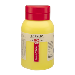 Farba akrylowa ART CREATION 750ml. 267 azo yellow lemon