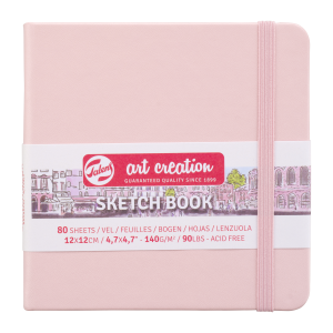 Szkicownik 12/12 cm ART CREATION 90g 80 k pink pastel