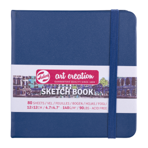 Szkicownik 12/12 cm ART CREATION 90g 80 k granat