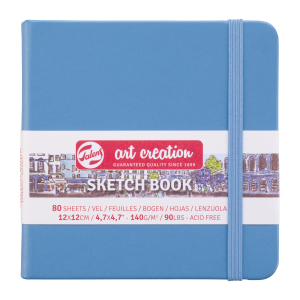 Szkicownik 12/12 cm ART CREATION 90g 80 k blue pastel