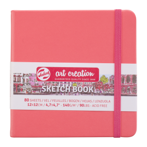 Szkicownik 12/12 cm ART CREATION 90g 80 k coral