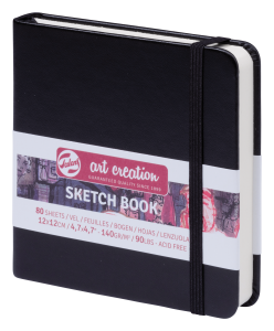 Szkicownik 12/12 ART CREATION 90g 80k black