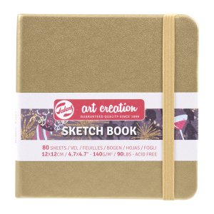Szkicownik 12/12 cm ART CREATION 90g 80 k gold