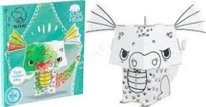 Kolorowanka składanka 3D mini smok