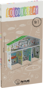 Kolorowanka składanka 3D XXL domek tylko dla chłopaków