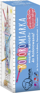 Koloromiarka miarka wzrostu do kolorowania zamek księżniczek