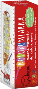 Koloromiarka miarka wzrostu do kolorowania Straż Pożarna