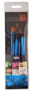 Pędzle ZIELER zestaw 5 szt watercolor
