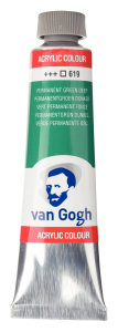 VAN GOGH farba akrylowa 40ml. 619 permanent green deep