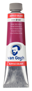VAN GOGH farba akrylowa 40ml. 567 permanent red violet