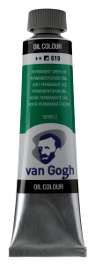 VAN GOGH farba olejna 40ml. 619 Permanent Green Deep