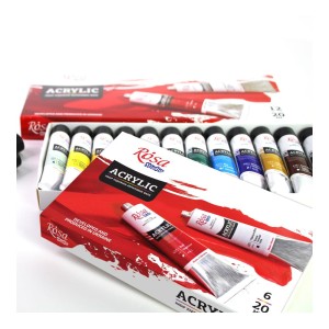 Rosa studio farby akrylowe zestaw 6 kolorów 20ml.