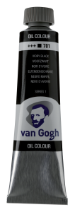 VAN GOGH farba olejna 40ml. 701 Ivory Black