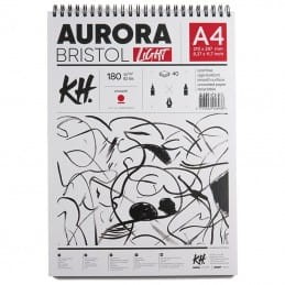 Blok bristol 180g 40 arkuszy A4 na spirali