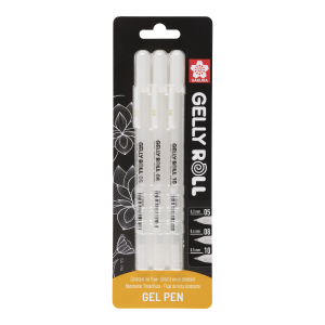 Zestaw żelopisów GELLY ROLL białe