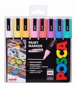 Marker z farbą plakatową POSCA zestaw 8 kolorów