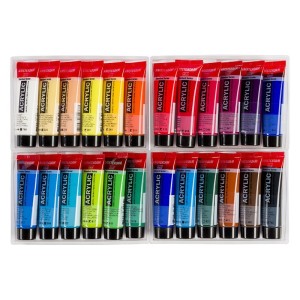 Farby akrylowe w tubce AMSTERDAM 20ml. 24 kolory general Selection