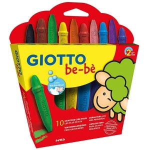 Kredki woskowe GIOTTO be-be 10 kolorów