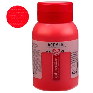 Farba akrylowa ART CREATION 750ml. 398 naphthol red light
