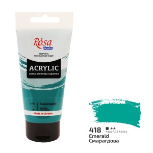 Farba akrylowa 75ml. ROSA STUDIO 418 emerald