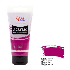 Farba akrylowa 75ml. ROSA STUDIO 434 magenta