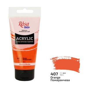 Farba akrylowa 75ml. ROSA STUDIO 407 orange