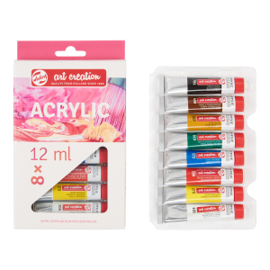 Talens Art Creation zestaw farb akrylowych 8 kolorów / 12 ml.