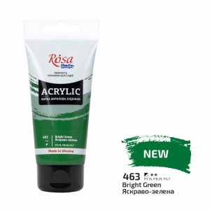 Farba akrylowa 75ml. ROSA STUDIO 463 bright green