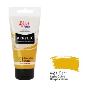 Farba akrylowa 75ml. ROSA STUDIO 27 light ochre