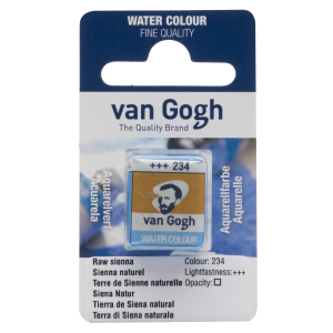 Farba akwarelowa VAN GOGH w kostce 234 raw sienna
