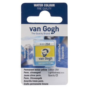 Farba akwarelowa VAN GOGH w kostce 254 permanent lemon yellow