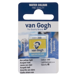 Farba akwarelowa VAN GOGH w kostce 268 Azo yellow light