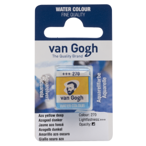 Farba akwarelowa VAN GOGH w kostce 270 Azo yellow deep