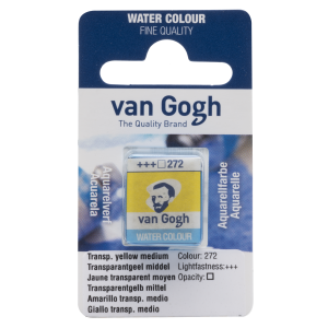 Farba akwarelowa VAN GOGH w kostce 272 trans.yellow medium