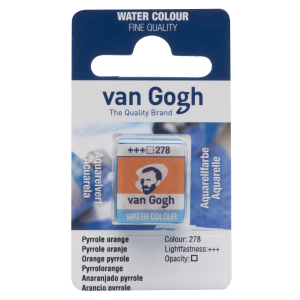 Farba akwarelowa VAN GOGH w kostce 278  pyrrole orange