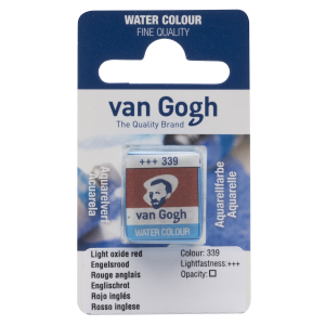 Farba akwarelowa VAN GOGH w kostce 339 light oxide red