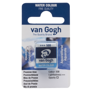 Farba akwarelowa VAN GOGH w kostce 508 prussian blue