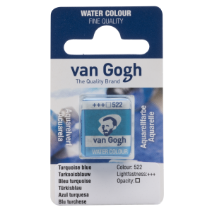 Farba akwarelowa VAN GOGH w kostce 522 turquoise blue