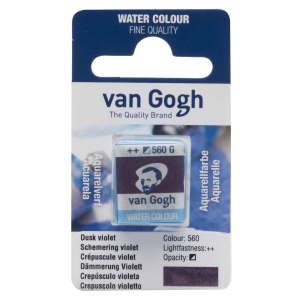 Farba akwarelowa VAN GOGH w kostce 560 dusk violet