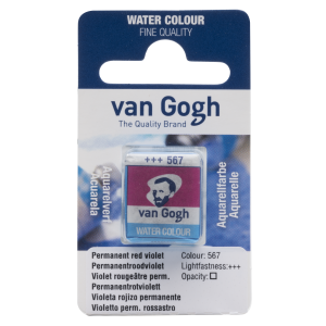 Farba akwarelowa VAN GOGH w kostce 567 permanent red violet