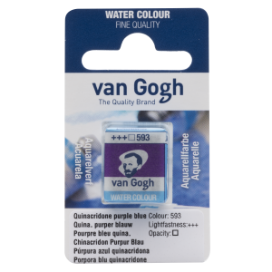 Farba akwarelowa VAN GOGH w kostce 593 quinacridone purple blue