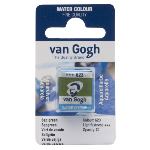 Farby akwarelowa VAN GOGH 623 sap green kostka