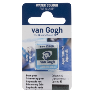 Farba akwarelowa VAN GOGH 630 dusk green kostka