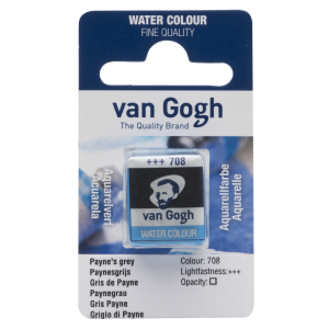 Farba akwarelowa VAN GOGH 708 paynes grey kostka