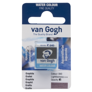 Farba akwarelowa VAN GOGH 840 graphite kostka