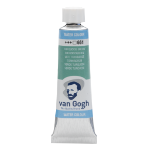 Farba akwarelowa VAN GOGH 661 turquoise green w tubie 10 ml