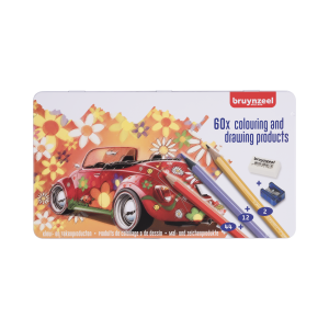 Kredki BRUYNZEEL zestaw 60 kolorów w metalowym opakowaniu