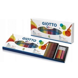 Zestaw kredkek 50 kolorów + 40 kolorów flamastery GIOTTO